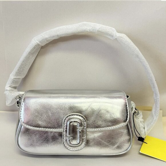 Marc Jacobs The Metallic Leather Clover Shoulder Bag - Picture 1 of 1